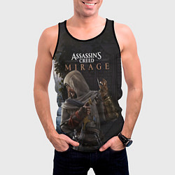 Майка-безрукавка мужская Скрытый Басим Assassins creed mirage, цвет: 3D-черный — фото 2