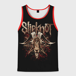 Майка-безрукавка мужская Slipknot - third eye goat, цвет: 3D-красный