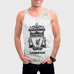 Майка-безрукавка мужская Liverpool с потертостями на светлом фоне, цвет: 3D-белый — фото 2