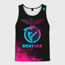 Майка-безрукавка мужская Benfica - neon gradient, цвет: 3D-черный