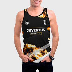 Майка-безрукавка мужская Juventus legendary sport fire, цвет: 3D-черный — фото 2