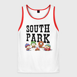 Майка-безрукавка мужская South park кострёр, цвет: 3D-красный