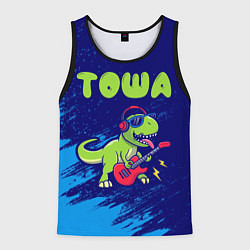 Майка-безрукавка мужская Тоша рокозавр, цвет: 3D-черный