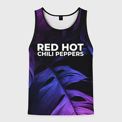 Мужская майка без рукавов Red Hot Chili Peppers neon monstera