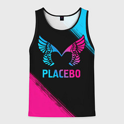 Майка-безрукавка мужская Placebo - neon gradient, цвет: 3D-черный