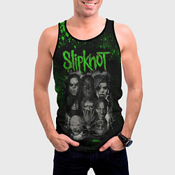 Майка-безрукавка мужская Slipknot, цвет: 3D-черный — фото 2