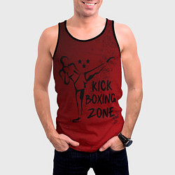 Майка-безрукавка мужская Зона Кикбоксинга, цвет: 3D-черный — фото 2