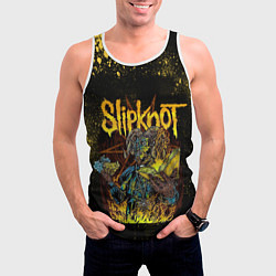 Майка-безрукавка мужская Slipknot Yellow Monster, цвет: 3D-белый — фото 2