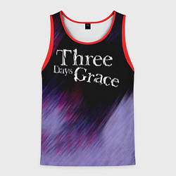 Майка-безрукавка мужская Three Days Grace lilac, цвет: 3D-красный