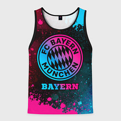 Майка-безрукавка мужская Bayern - neon gradient, цвет: 3D-черный
