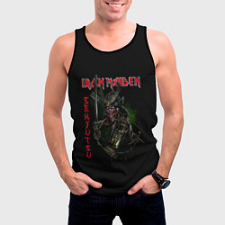 Майка-безрукавка мужская Iron Maiden Senjutsu samurai, цвет: 3D-черный — фото 2