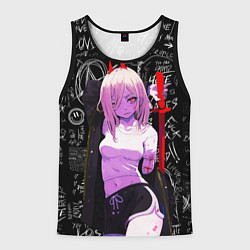 Мужская майка без рукавов Да это же Пауэр - Человек бензопила