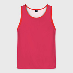 Майка-безрукавка мужская Viva magenta pantone textile cotton, цвет: 3D-красный