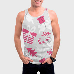 Майка-безрукавка мужская Rabbit year, цвет: 3D-белый — фото 2