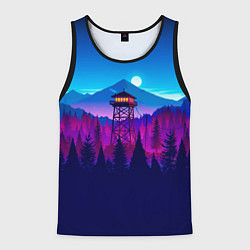 Майка-безрукавка мужская Firewatch, цвет: 3D-черный