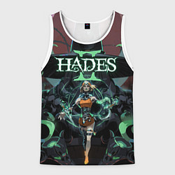 Майка-безрукавка мужская Мелиноя и Геката hades 2, цвет: 3D-белый