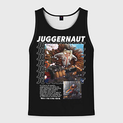 Майка-безрукавка мужская Juggernaut надписи, цвет: 3D-черный
