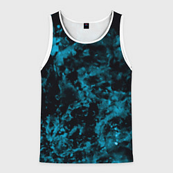 Майка-безрукавка мужская Камуфляж с голубым оттенком, цвет: 3D-белый