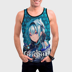 Майка-безрукавка мужская Эола элементали, цвет: 3D-черный — фото 2