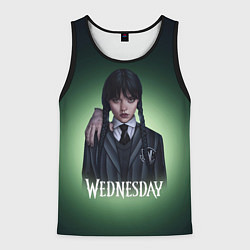 Майка-безрукавка мужская Wednesday green, цвет: 3D-черный