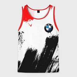 Майка-безрукавка мужская BMW art, цвет: 3D-красный