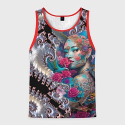 Майка-безрукавка мужская Japanese beauty - irezumi, цвет: 3D-красный