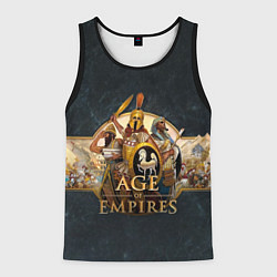 Майка-безрукавка мужская Age of Empires Эпоха империй, цвет: 3D-черный