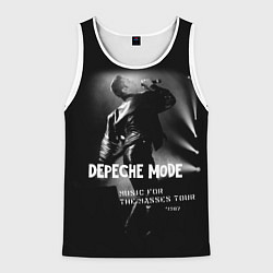 Майка-безрукавка мужская Depeche Mode - Music for the Masses tour, цвет: 3D-белый