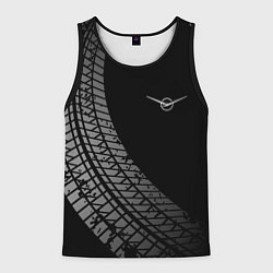 Мужская майка без рукавов UAZ tire tracks