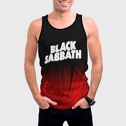 Майка-безрукавка мужская Black Sabbath red plasma, цвет: 3D-черный — фото 2