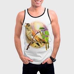 Майка-безрукавка мужская Соловей, цвет: 3D-черный — фото 2