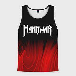 Майка-безрукавка мужская Manowar red plasma, цвет: 3D-черный