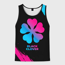 Майка-безрукавка мужская Black Clover - neon gradient, цвет: 3D-черный