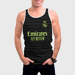 Майка-безрукавка мужская Винисиус Жуниор Реал Мадрид форма 2223 третья, цвет: 3D-белый — фото 2