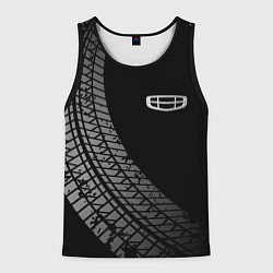 Мужская майка без рукавов Geely tire tracks