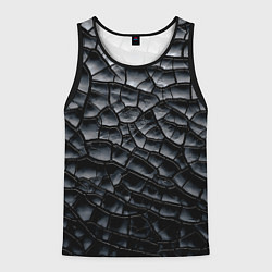 Майка-безрукавка мужская Обугленное дерево, цвет: 3D-черный
