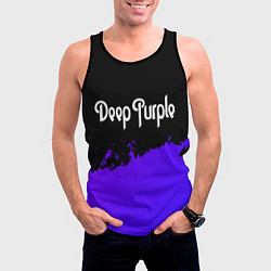 Майка-безрукавка мужская Deep Purple purple grunge, цвет: 3D-черный — фото 2