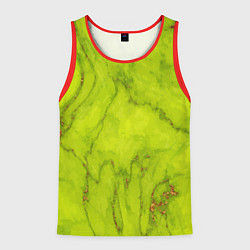 Майка-безрукавка мужская Abstraction green, цвет: 3D-красный