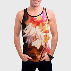 Майка-безрукавка мужская Габимару в цветном огне, цвет: 3D-черный — фото 2