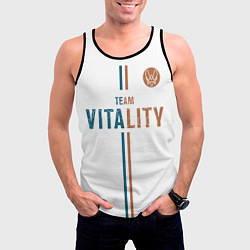 Майка-безрукавка мужская Форма Team Vitality white, цвет: 3D-черный — фото 2