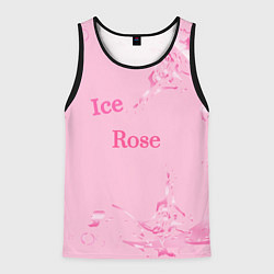 Майка-безрукавка мужская Ice Rose, цвет: 3D-черный