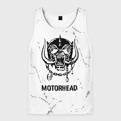 Майка-безрукавка мужская Motorhead glitch на светлом фоне, цвет: 3D-белый