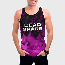 Майка-безрукавка мужская Dead Space pro gaming: символ сверху, цвет: 3D-черный — фото 2