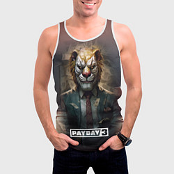 Майка-безрукавка мужская Payday 3 lion, цвет: 3D-белый — фото 2