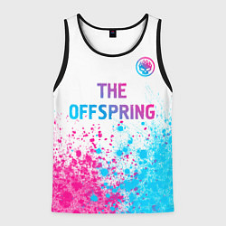 Мужская майка без рукавов The Offspring neon gradient style: символ сверху