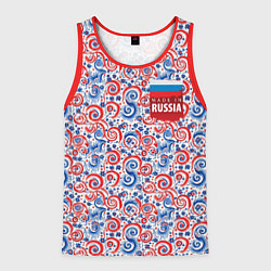 Майка-безрукавка мужская Made in Russia, цвет: 3D-красный