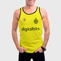 Майка-безрукавка мужская Лаутаро Мартинес Интер форма 2223 третья, цвет: 3D-черный — фото 2