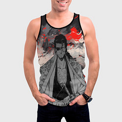Майка-безрукавка мужская Самурай Сюнсуй Кьёраку - Блич, цвет: 3D-черный — фото 2