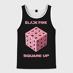 Майка-безрукавка мужская Blackpink Square up, цвет: 3D-белый