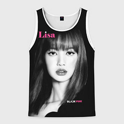 Майка-безрукавка мужская Blackpink Lisa Portrait, цвет: 3D-белый